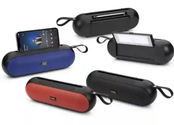 Parlante Bluetooth Portátil 5w Usb Micro Sd Fm Panel Solar Con Linterna