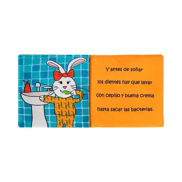 Libro De Tela Para Bebe Hora De Dormir Estimulación Sensoria