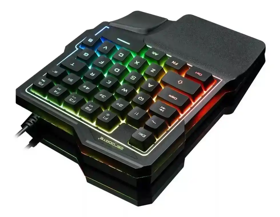 Teclado Gamer Una Mano 35 Teclas K7 Retroiluminado