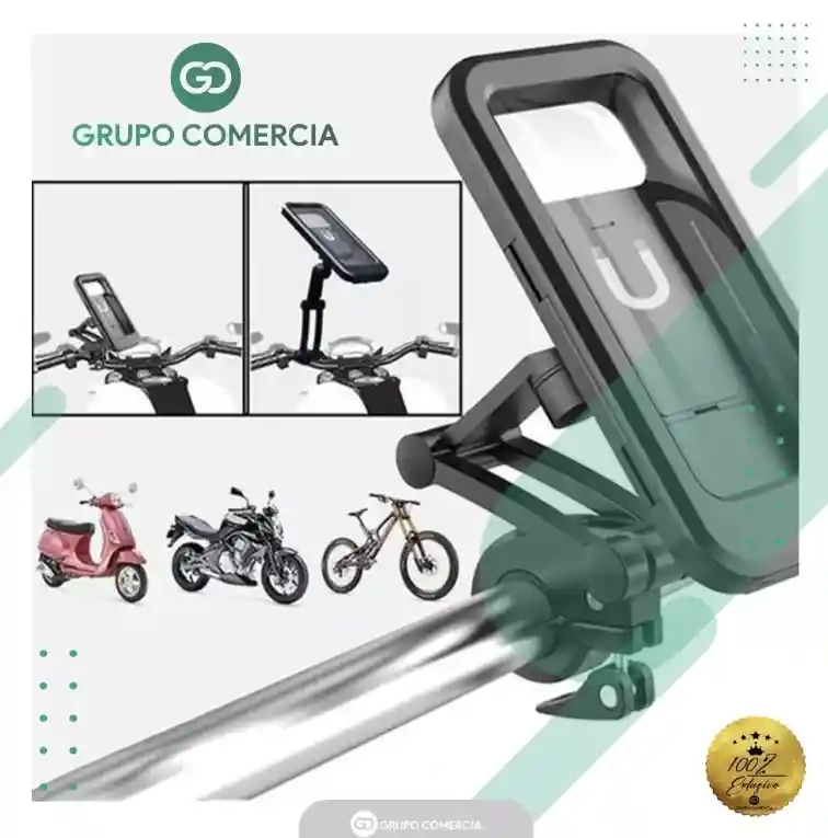 Holder De Celular Soporte Impermeable Moto Bicicleta Fino