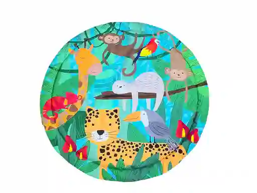 Tapete De Juego Para Bebe Animales La Selva Niños Sensorial