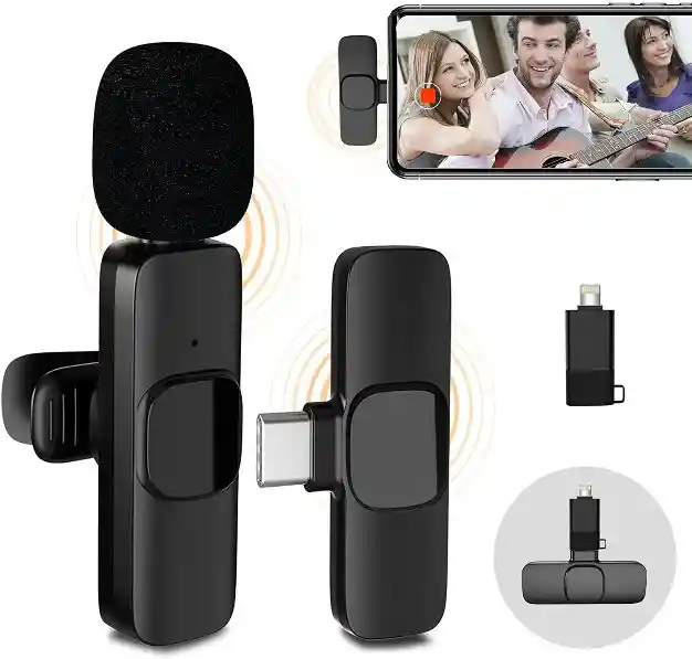  Microfono Solapa Tc Inalambrico K8 Para Dispositvos Android Y iPhone 