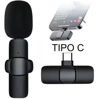 Microfono Inalambrico De Solapa Para Celular Tablet Tipo C