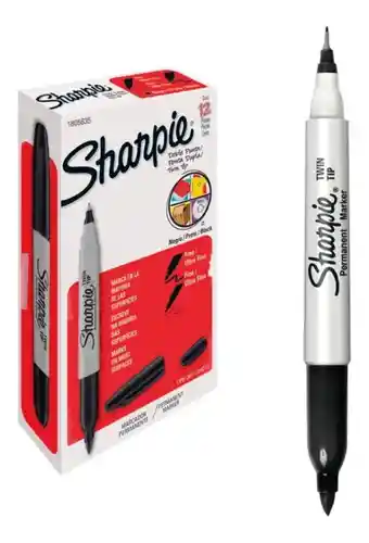 Marcador Permanente Sharpie Doble Punta