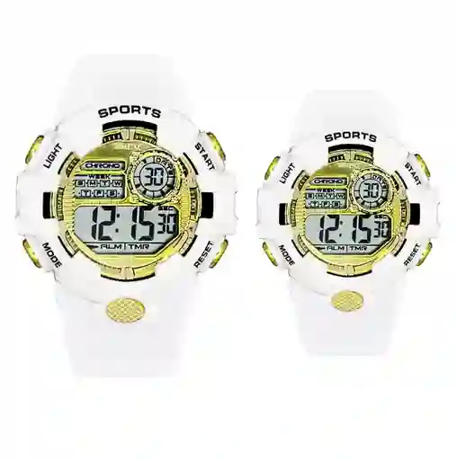 Relojes Pareja Digital Resistente Al Agua Deportivo+ Estuche Dayoshop