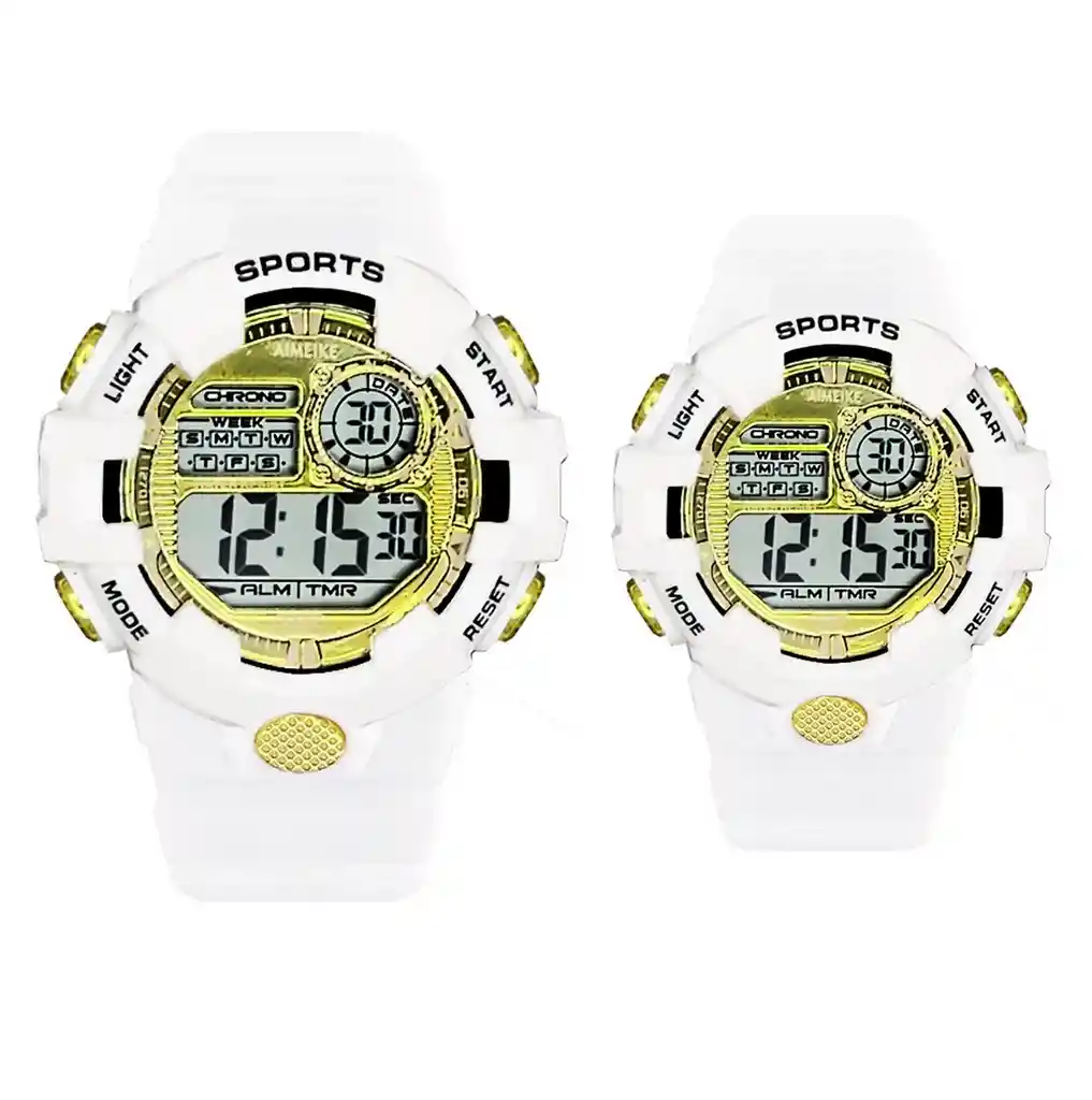Relojes Pareja Digital Resistente Al Agua Deportivo+ Estuche Dayoshop