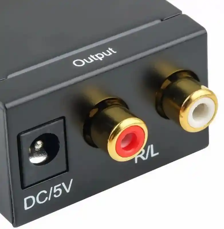 Convertidor De Audio Optico A Rca Analogico Fibra Optica
