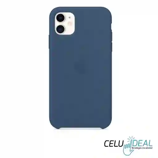 Estuche Silicona Iphone 11 Azul Oscuro