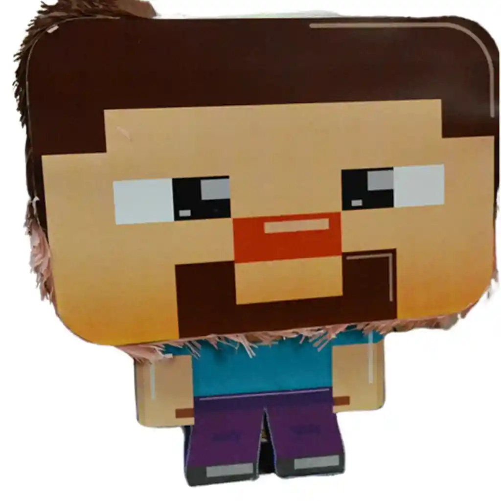 Piñata Cabezon Minecraft