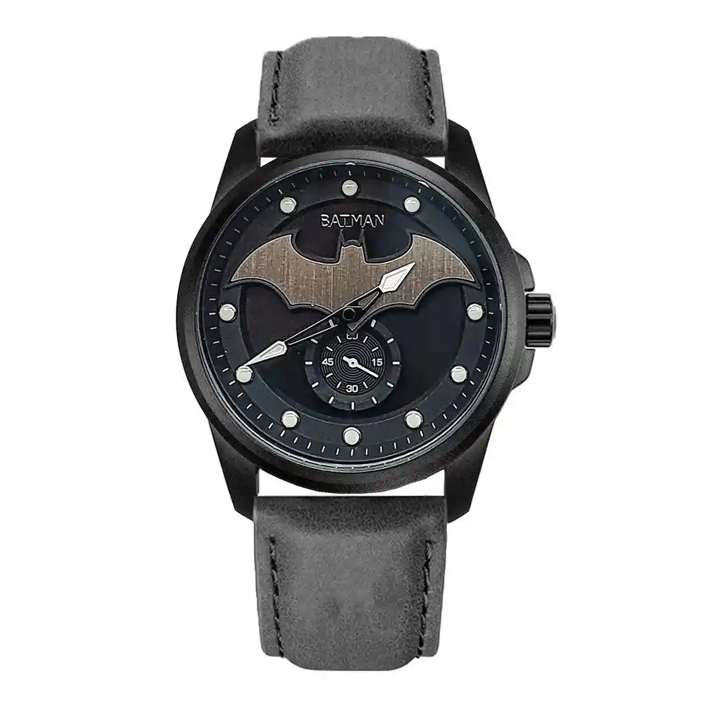 Reloj Batman Caballero Casual Elegante Cuero + Estuche Dayoshop