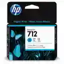 Cartucho De Tinta Hp Desingjet 712 Cian 29ml