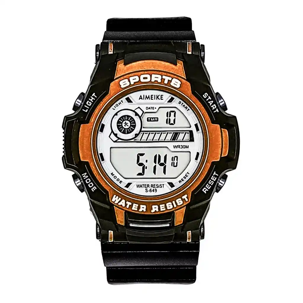 Reloj Digital Resistente Al Agua Deportivo Luces + Estuche Dayoshop