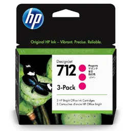 Cartucho De Tinta Hp Desingjet 712 Magenta Pack De 3 29ml