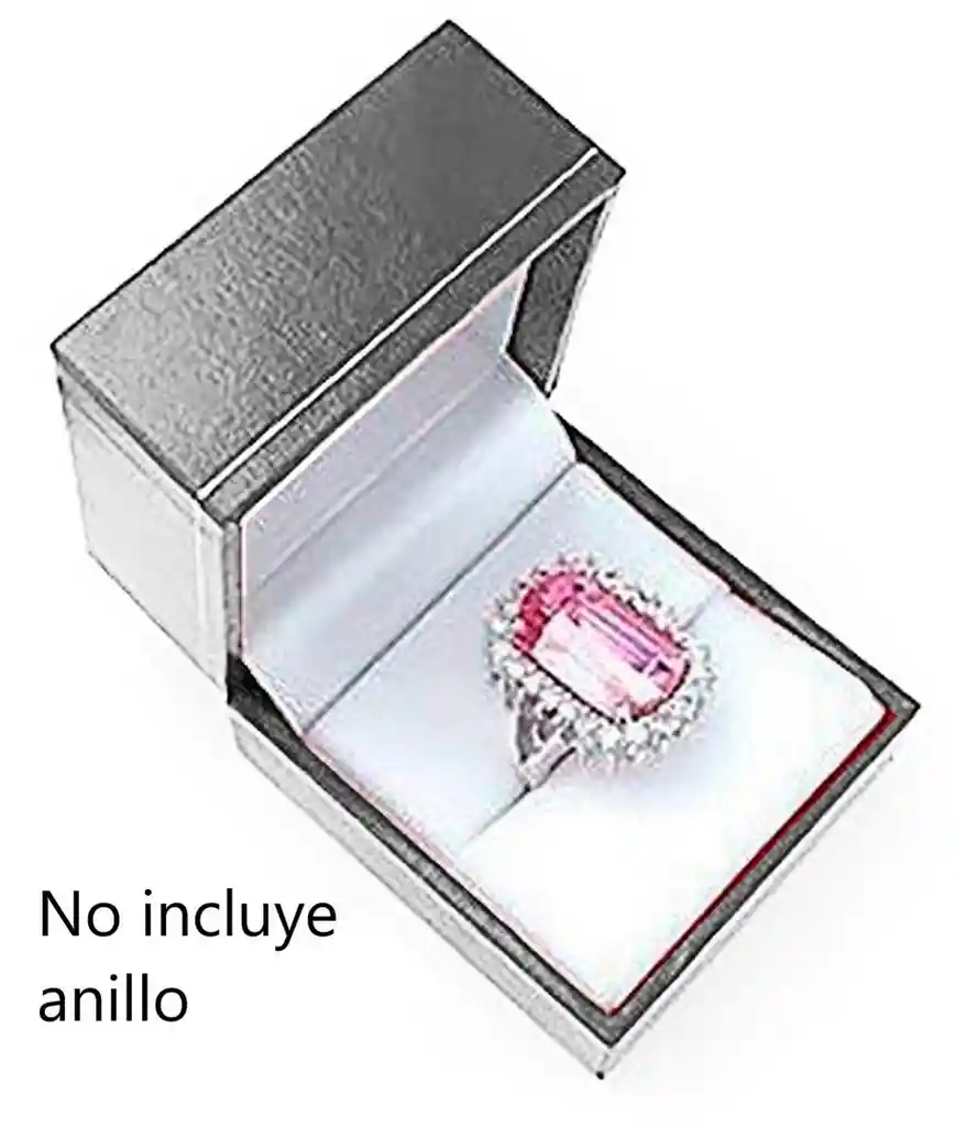 Estuche Caja Anillo Madera Fino Glamour, Compromiso, Regalo Dayoshop