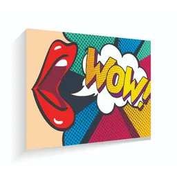 Cuadro En Madera Labios 60 X 42 Cm Pop Art Wow