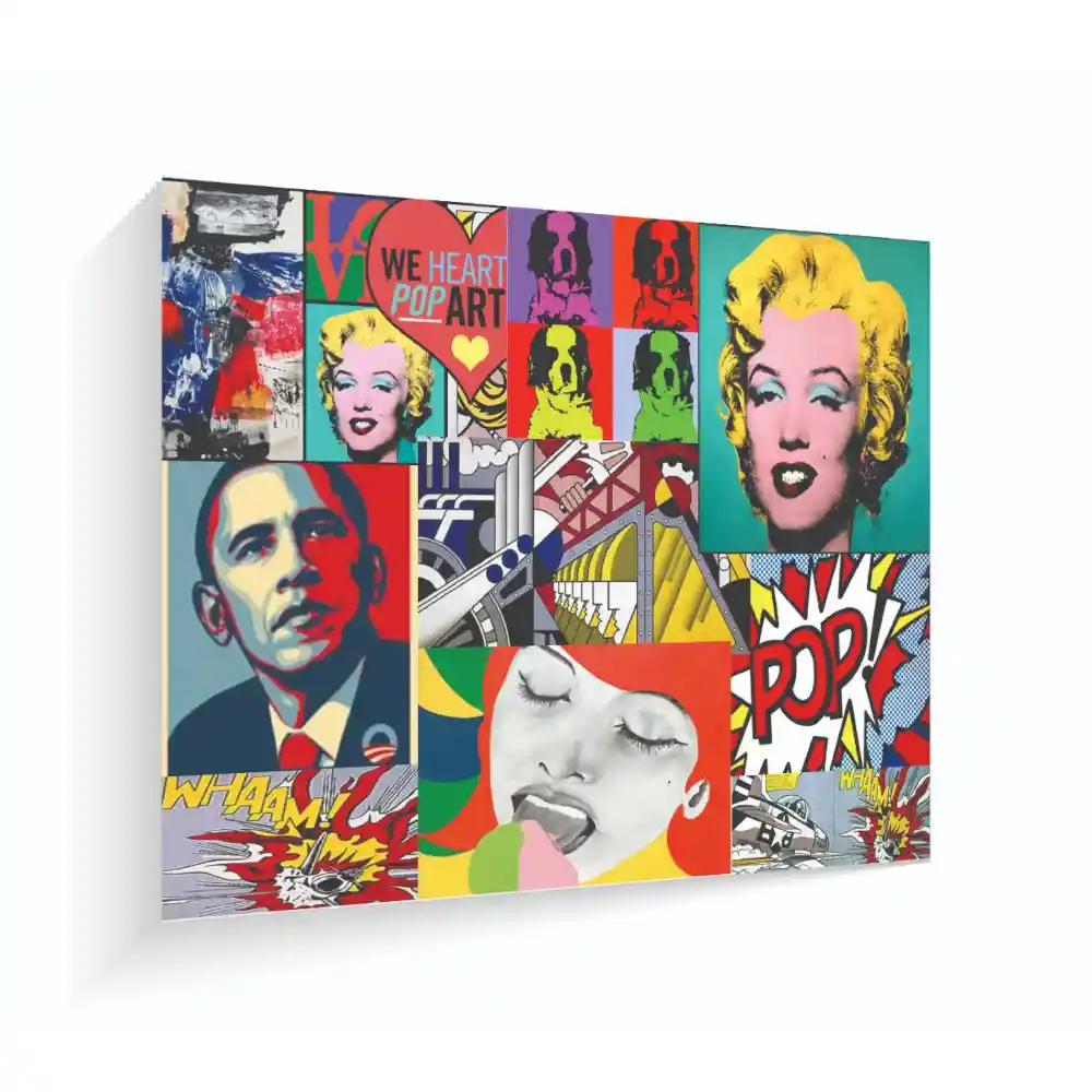 Cuadro En Madera Labios 60 X 42 Cm Pop Art Usa Marlyn Monroe