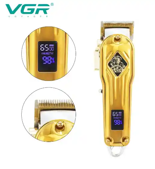  Maquina De Peluqueria Profesional Inalambrica Lcd VGR 267 