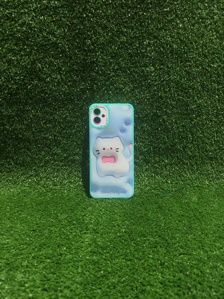 Samsung Galaxy A04e | Forro Protector | Case Rigido | Gato Cute Azul Cielo | Casetiki | Bordes Reforzados | Samsung | Carcasa | Funda | Anti Humedad | Full Proteccion