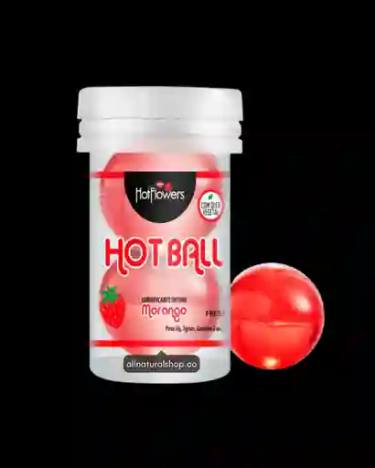 Lubricante Íntimo Hot Ball Hot Flowers Aroma Fresa