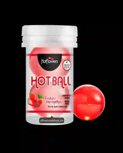 Lubricante Íntimo Hot Ball Hot Flowers Aroma Frutos Rojos