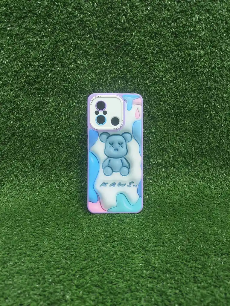 Xiaomi Redmi 12c | Forro Protector | Case Rigido | Kaws Azul Cielo | Casetiki | Bordes Reforzados | Xiaomi | Carcasa | Funda | Anti Humedad | Full Proteccion