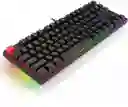 Teclado Mecánico 80% Switch Rojo 87 Teclas Con Led Arcoíris|