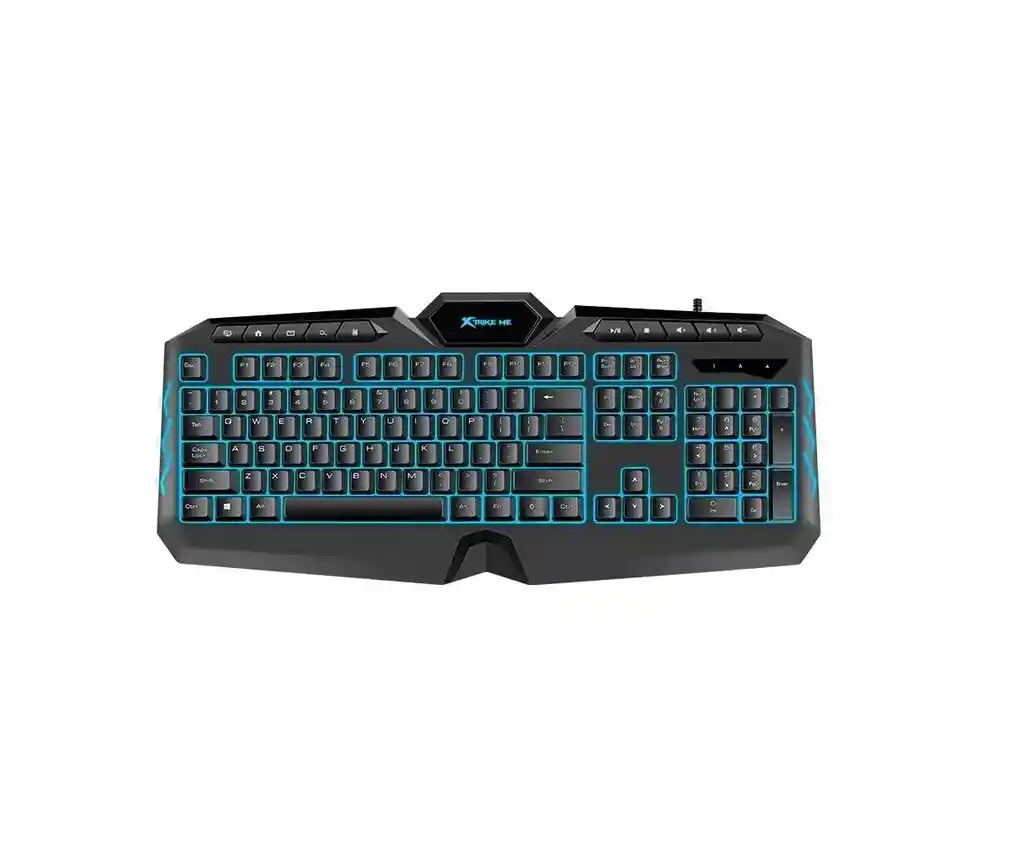 Teclado Gamer Xtrike Me Pc Rgb Membrana 7 Colores 114 Teclas