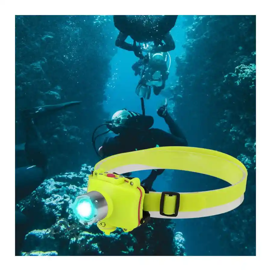 Linterna De Cabeza De Buceo Recargable Led 3 Modos De Luz