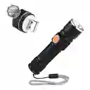 Linterna Recargable Led Tactica Usb