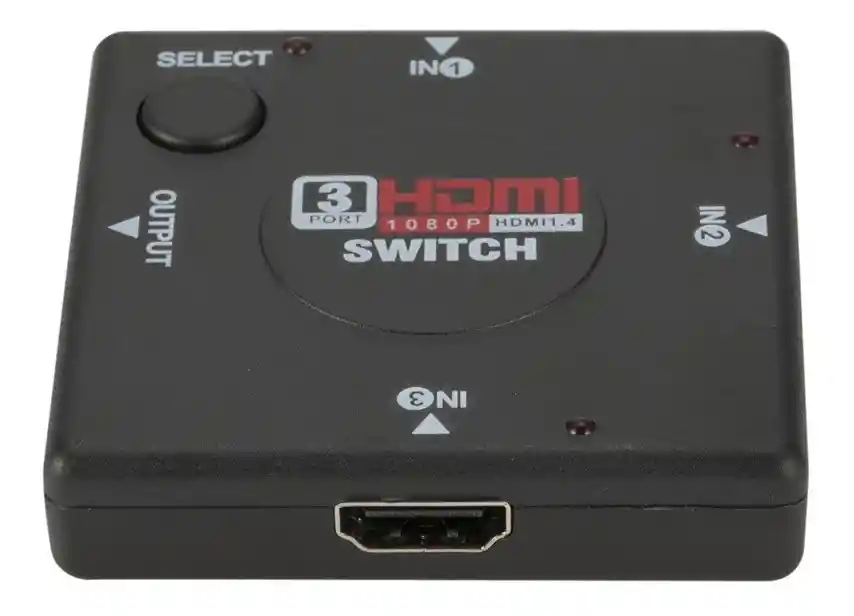 Switch Multipuerto Hdmi 3 Entradas Y 1 Salida Con Selector