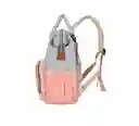 Pañalera Tipo Morral Multiusos Para Bebe Rayas Ref 2037 Rosa