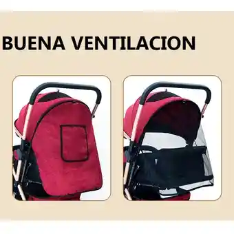 Coche Para Bebe Con Capota Expandible Musical Reversible Azul 602-1