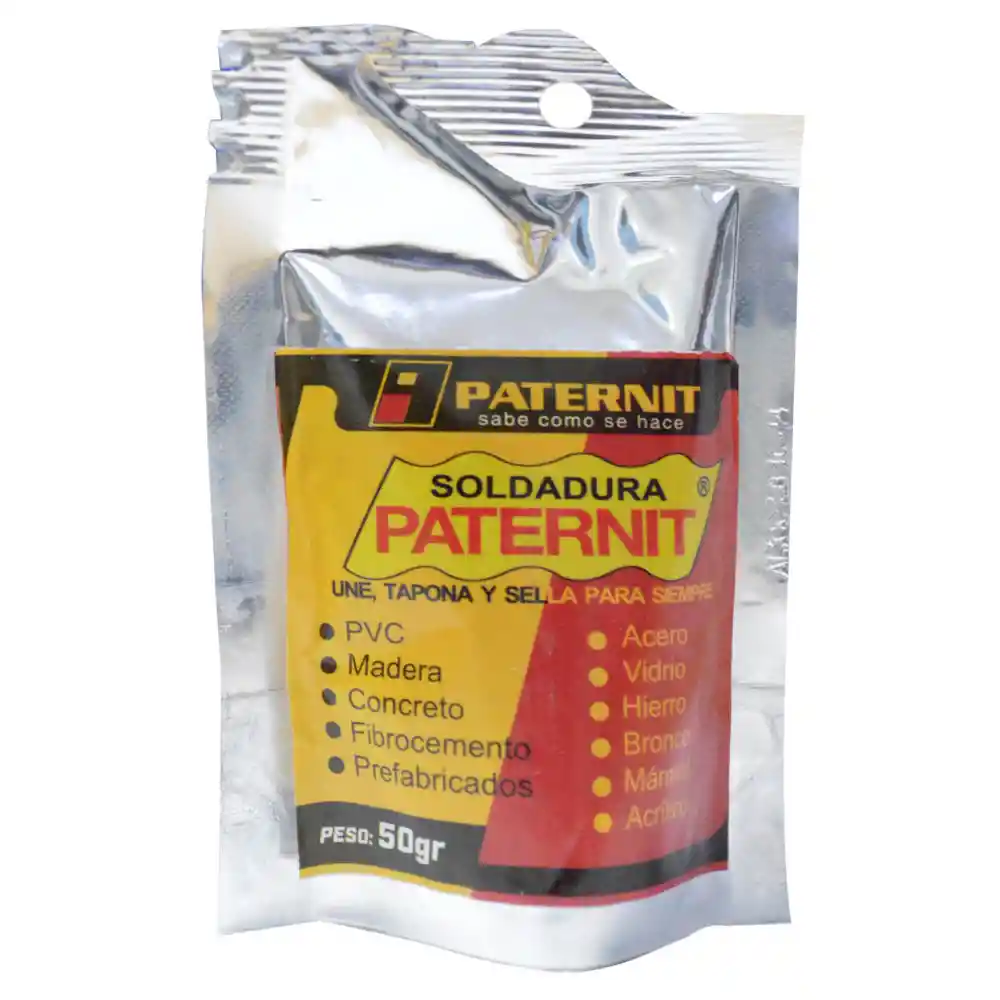 Soldadura Paternit 50 Grs (1/64) Masilla (bolsa) ((pb0013