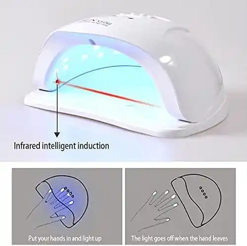 Lampara Led-uv De Uñas Gel Profesional Secado 72watts X Plus