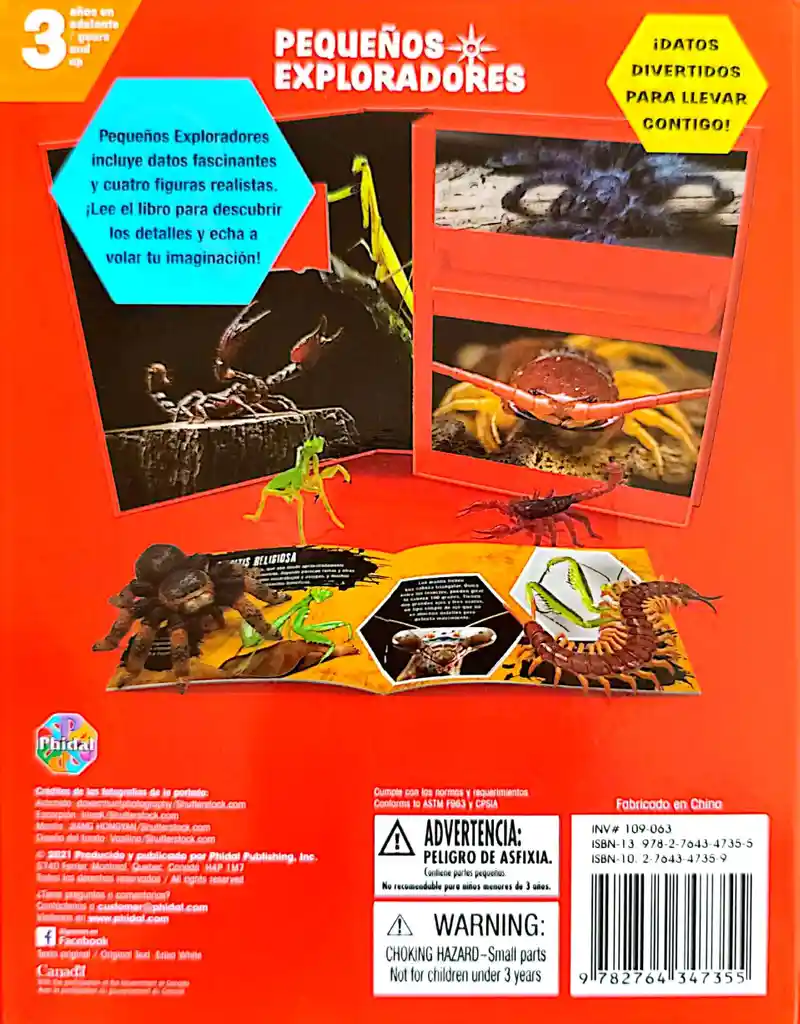 Libro Para Niños Y Juego 2 En 1 Figuras Animales Insectos