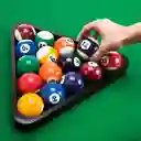 Juego De Pool Bolas De Billar Brillantes Finas Caja Negra