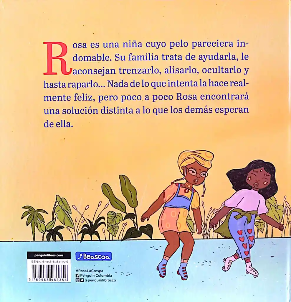 Libro Para Niñas Rosa La Crespa Infantil Autora Colombiana