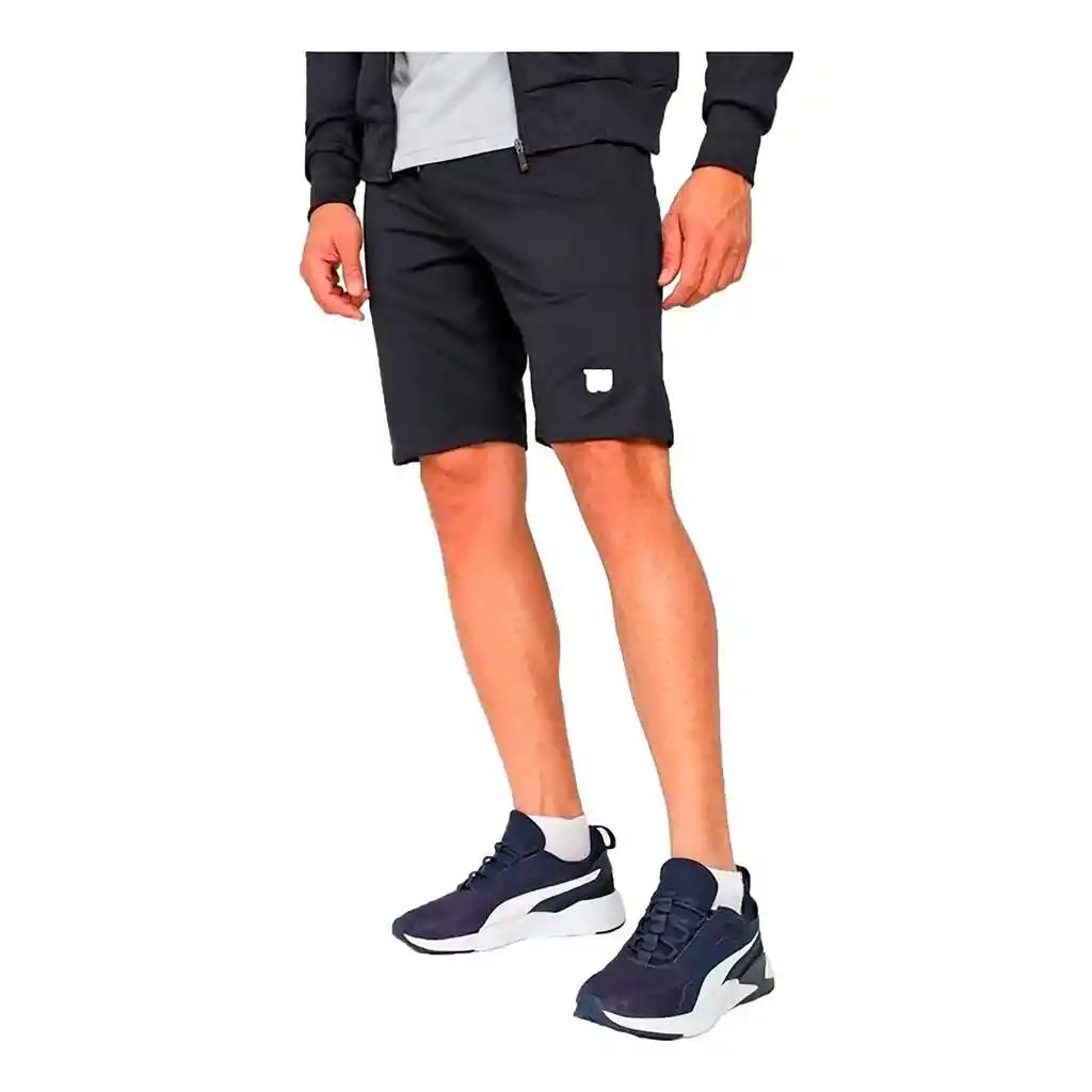 Pantaloneta Deportiva Short Wilson French 79514 Hombre Gym Azul Marino L
