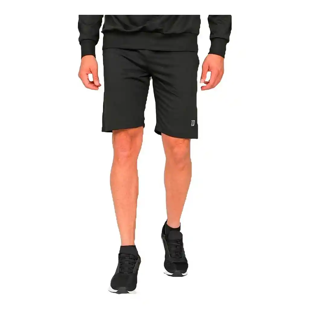 Pantaloneta Deportiva Short Wilson French 79514 Hombre Gym Negro Xl