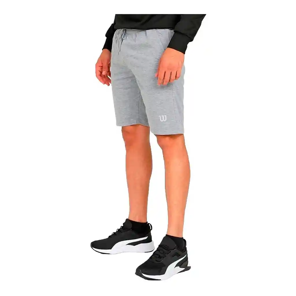 Pantaloneta Deportiva Short Wilson French 79514 Hombre Gym Jaspe Xl