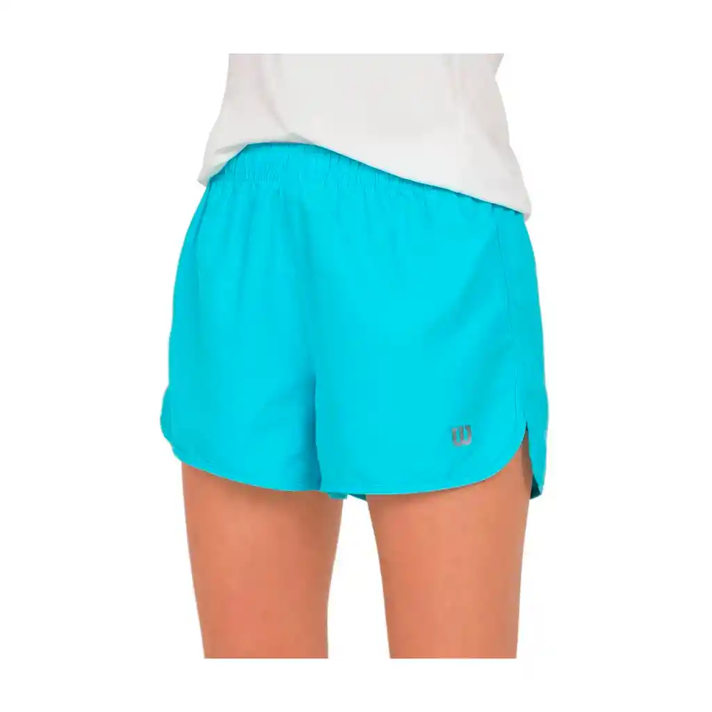 Pantaloneta Deportiva Short Wilson Micro 79329 Mujer Gym Fitness Turquesa Xl