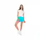 Pantaloneta Deportiva Short Wilson Micro 79329 Mujer Gym Fitness Turquesa Xl
