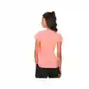 Camiseta Cuello V Wilson Deslavada 71592 Mujer Gym Fitness Coral S