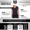 Camiseta Cuello V Wilson Deslavada 71592 Mujer Gym Fitness Coral S