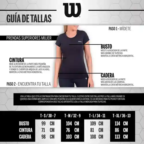 Camiseta Cuello V Wilson Deslavada 71592 Mujer Gym Fitness Coral S