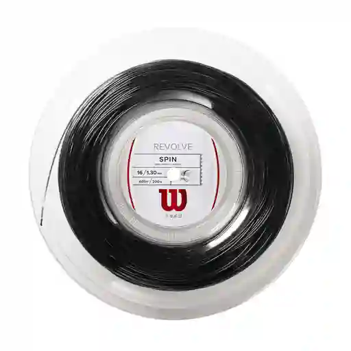 Cuerda Para Raqueta De Tenis Wilson Revolve 16 - Set 11m Negro