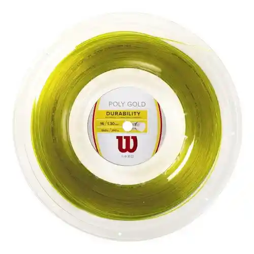 Cuerda Para Raqueta De Tenis Wilson Poly Gold 16 - Set 11m