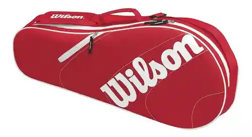 Bolsos Raquetero De Tenis Wilson Advantage Triplebag Rojo