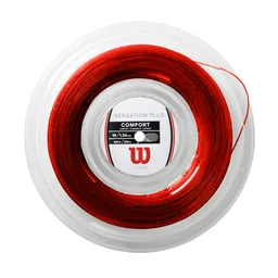 Cuerda Para Raqueta Tenis Wilson Sensation Plus 16 - Set 11m Rojo