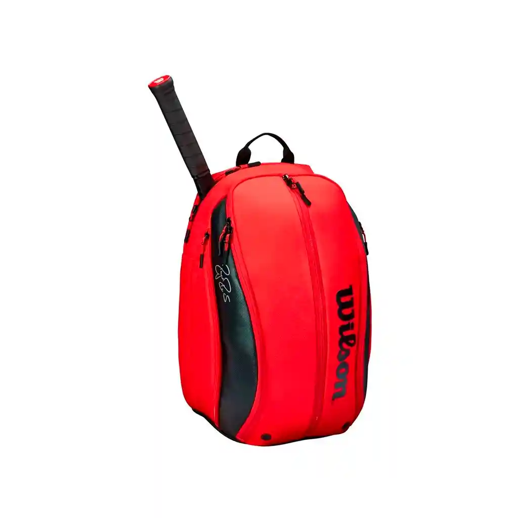 Bolso De Tenis Raquetero Wilson Roger Federer Dna Backpack Rojo